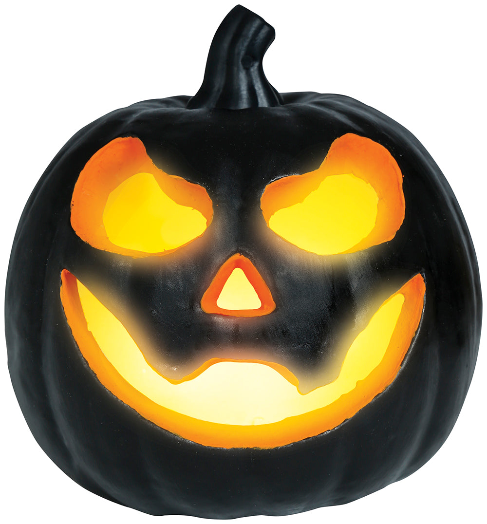 GP24971 – Halloween Kürbis Dekoration Gruseliges Gesicht – Farbe: Schwarz