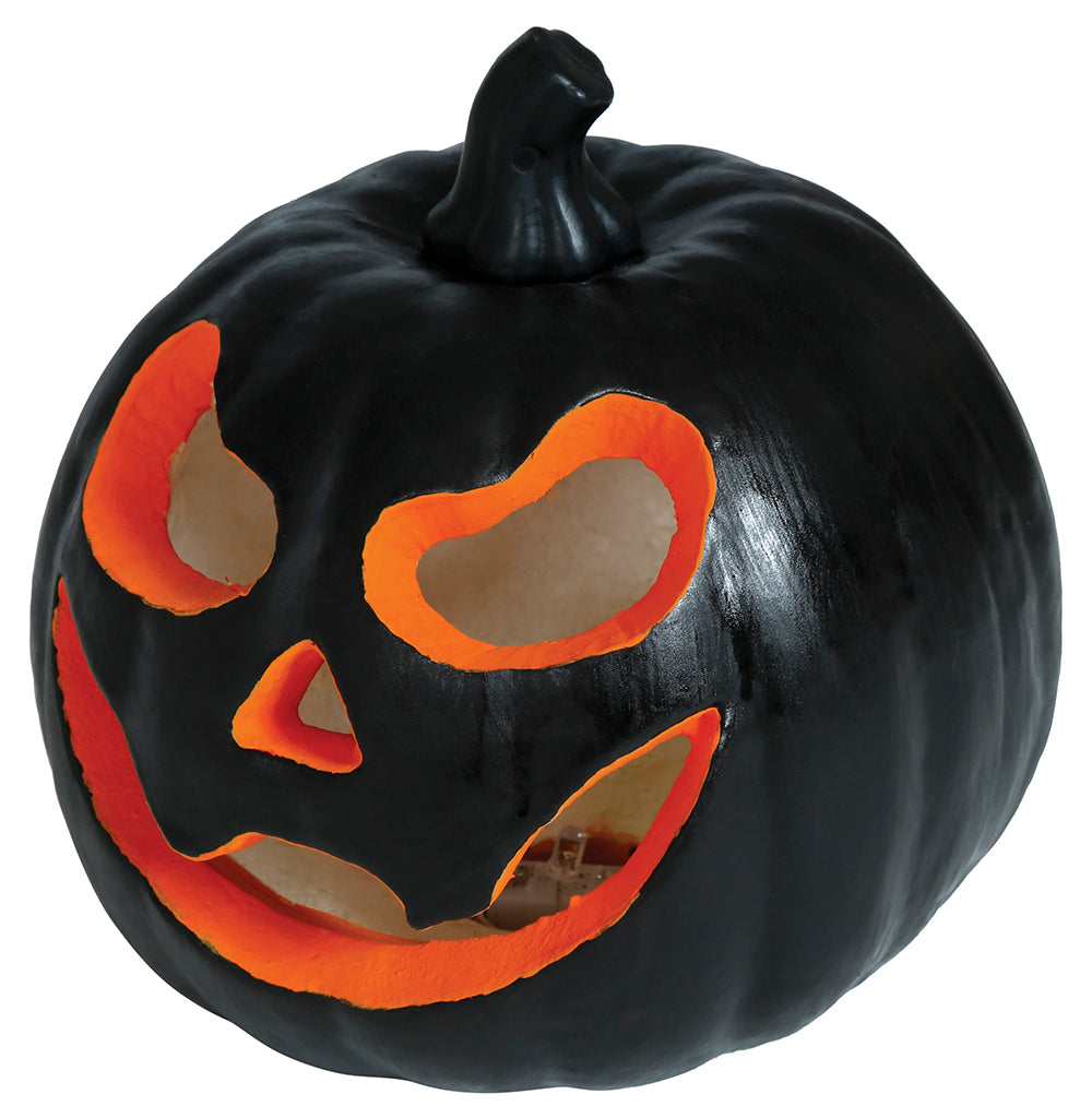 GP24971 – Halloween Kürbis Dekoration Gruseliges Gesicht – Farbe: Schwarz