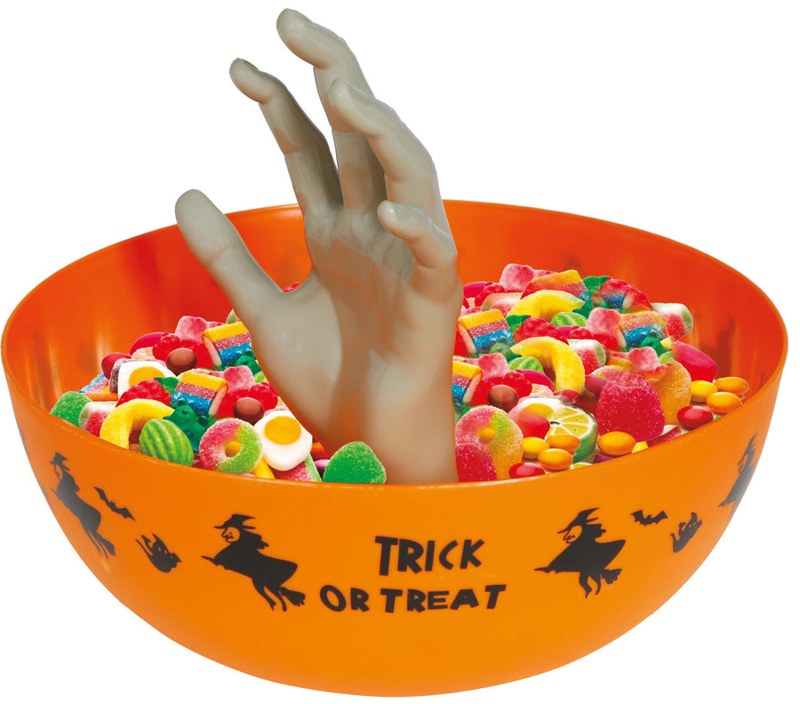 Halloween Schüssel 25 cm mit Zombiehand