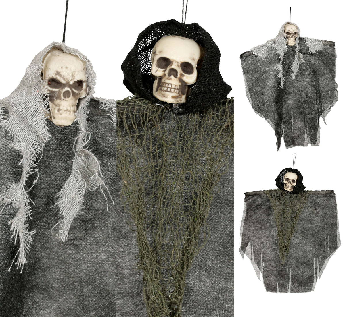 GP26032 – Skelett Halloween Dekoration Hängefigur – Farbe: Grau