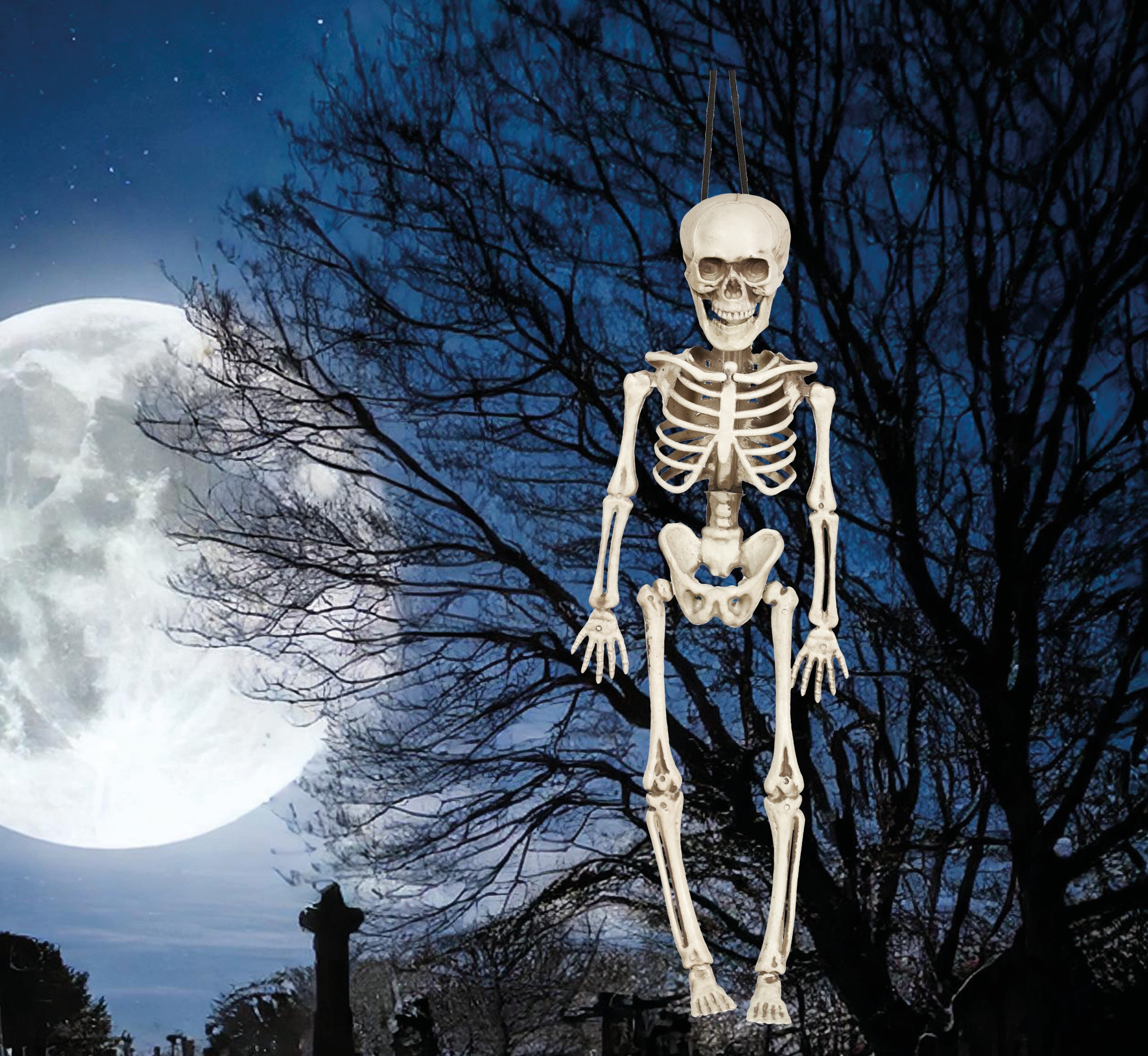 GP26042 – Skelett Dekoration Halloween Grusel – Farbe: Beige