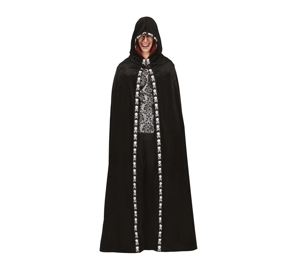 GP26081 – Vampir Kapuzen Umhang Halloween Dunkle – Farbe: Schwarz