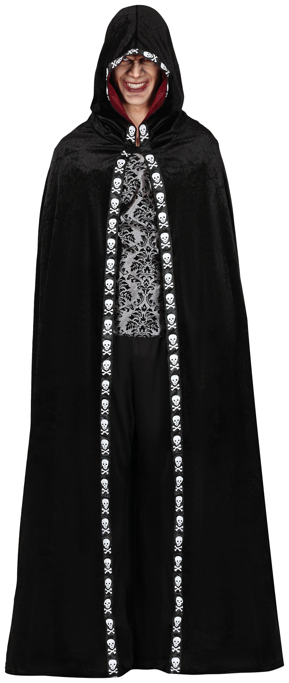 GP26081 – Vampir Kapuzen Umhang Halloween Dunkle – Farbe: Schwarz