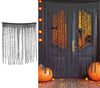 GP26141 – Halloween Gruseldeko Türvorhang Spinnennetz – Farbe: Schwarz