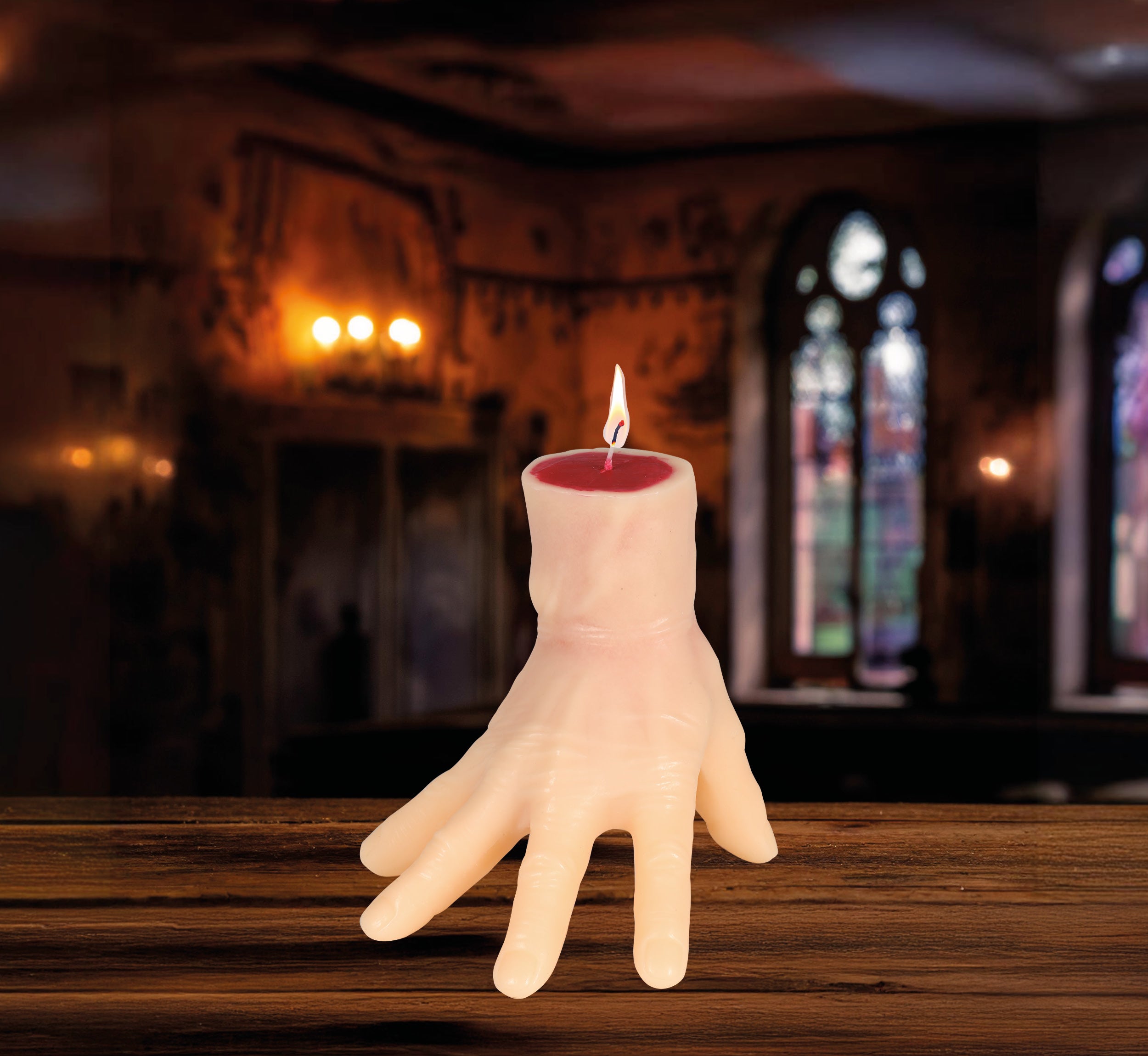 GP26163 – Halloween Hand Kerze Blut Abgetrennte – Farbe: Beige