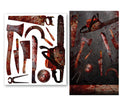 Halloween Dekoration Blutrünstiges Werkzeug