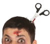 GP26196 – Halloween Horror Haarschmuck Schockeffekt – Farbe: Silber