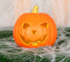 GP26281 – Halloween Kürbis Dekoration Grinsendes Gesicht – Farbe: Orange