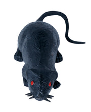 Latex Ratte schwarz 10 cm mit roten Augen, Bild 3