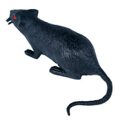 Latex Ratte schwarz 10 cm mit roten Augen, Bild 4