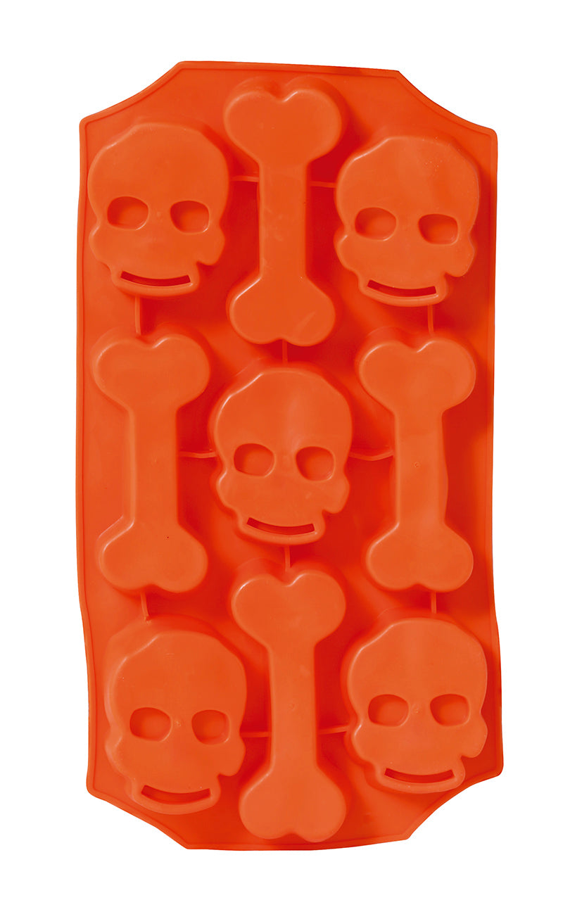 GP19042 – Skelett Horror Schädel Halloween Eiswürfelform – Farbe: Orange