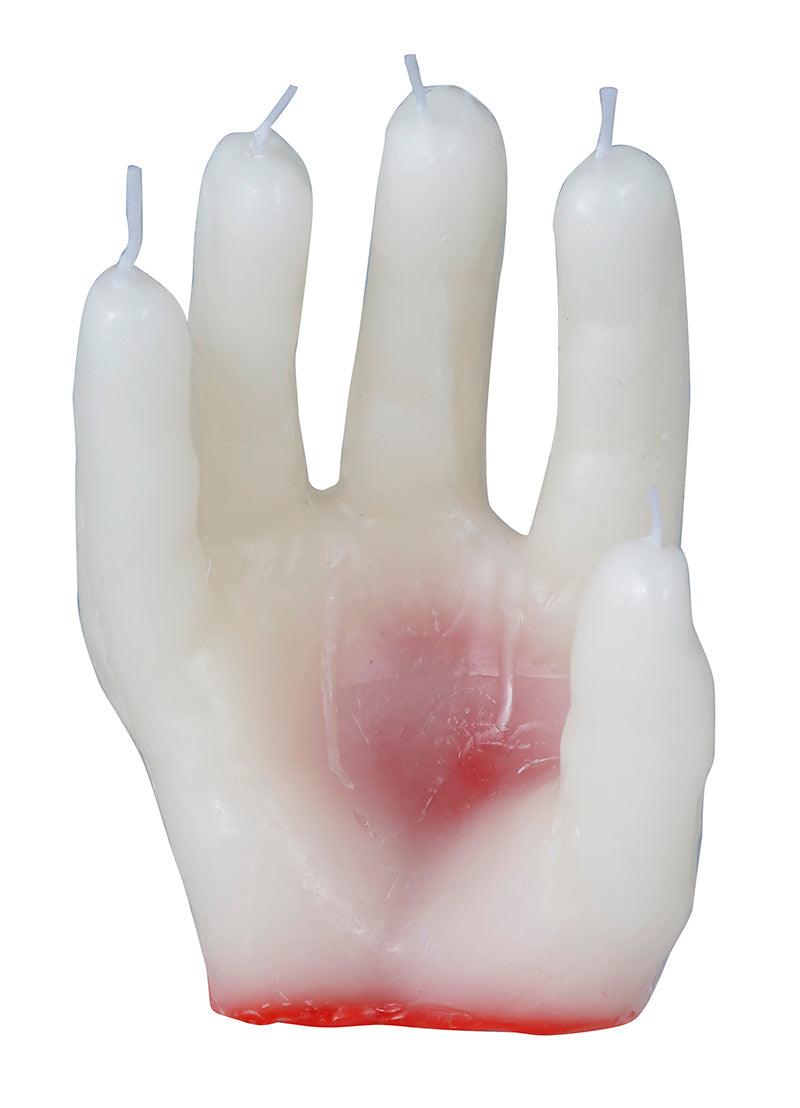 GP26437 – Halloween Skulptur Hand Kerze Horror Deko – Farbe: Beige