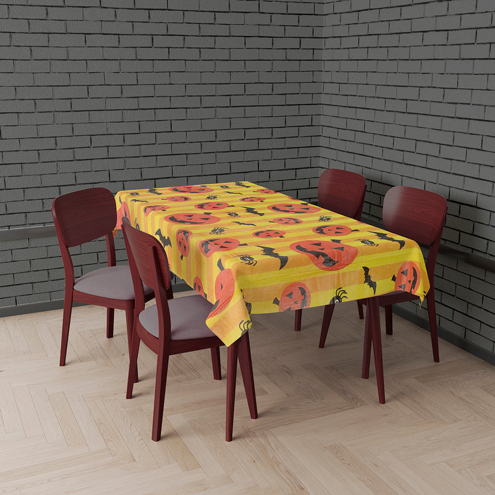 GP26457 – Halloween Kürbis Tischdecke – Farbe: Gelb