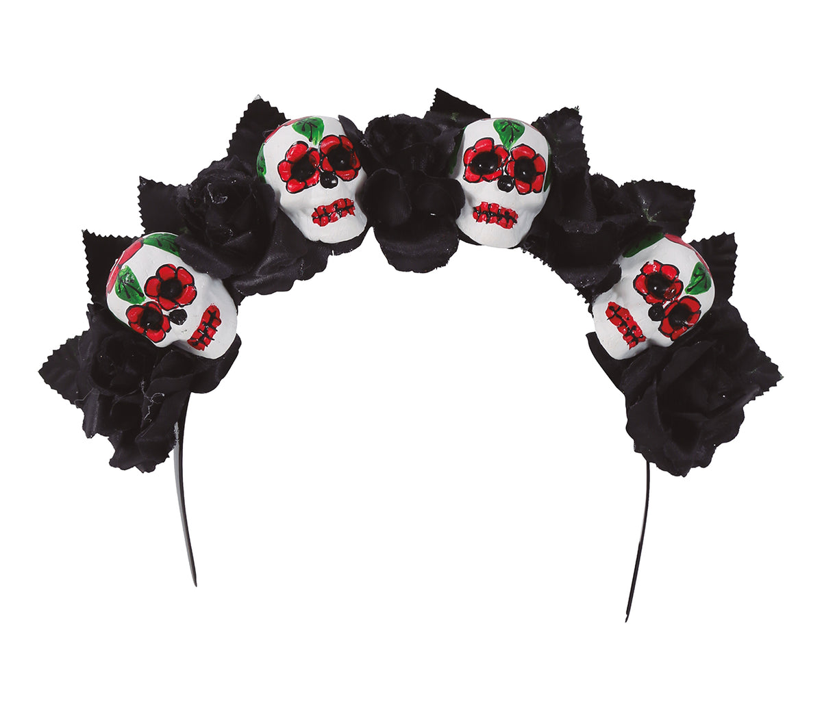 GP26460 – Tag Der Toten Mexiko Haarreif Halloween – Farbe: Schwarz