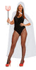 GP18634 – Halloween Teufel Mantel Kapuze Kostüm Rot – Farbe: Weiß