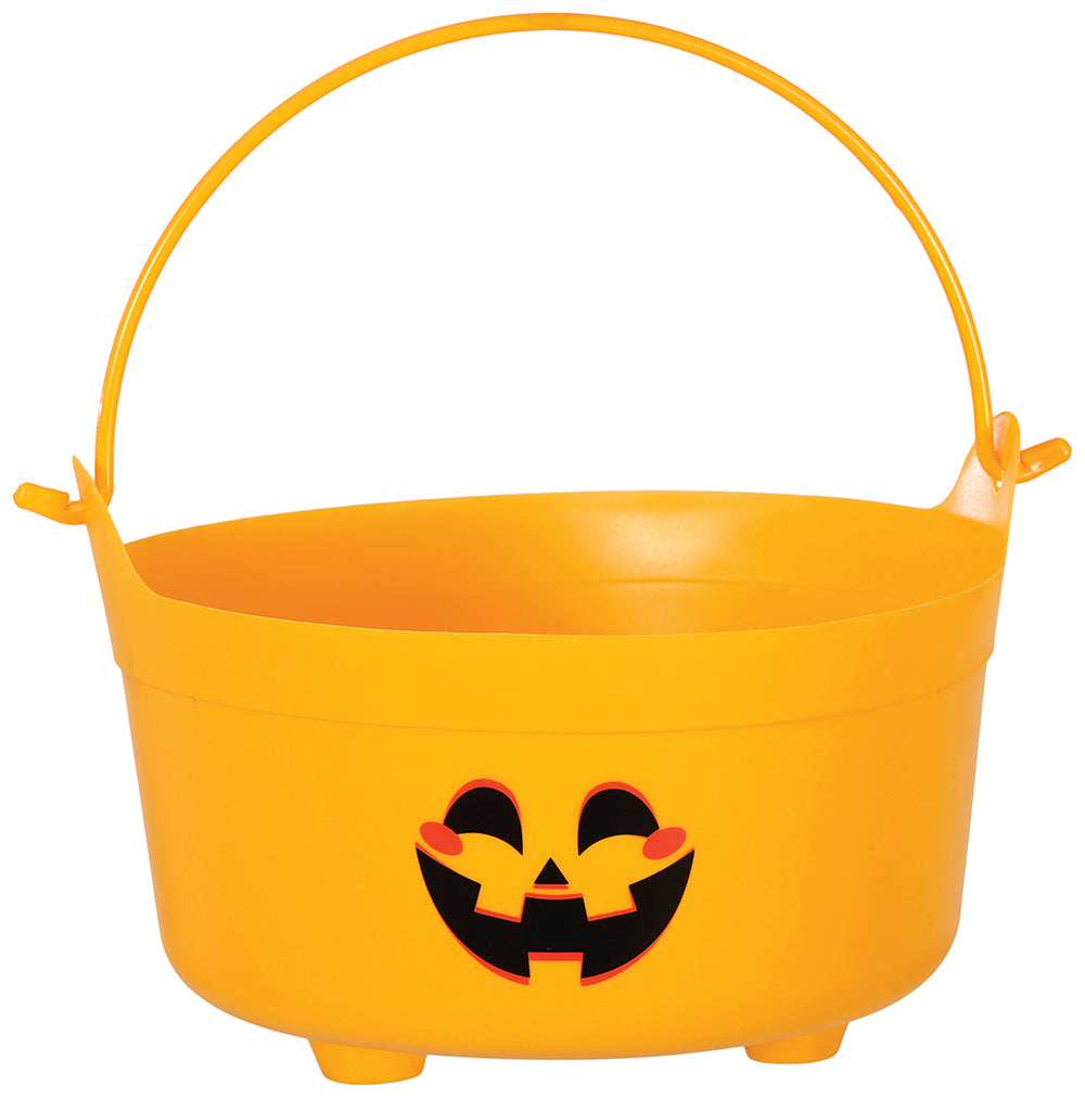 GP26492 – Hexen Kürbis Halloween Korb Süßigkeiten – Farbe: Orange, Schwarz
