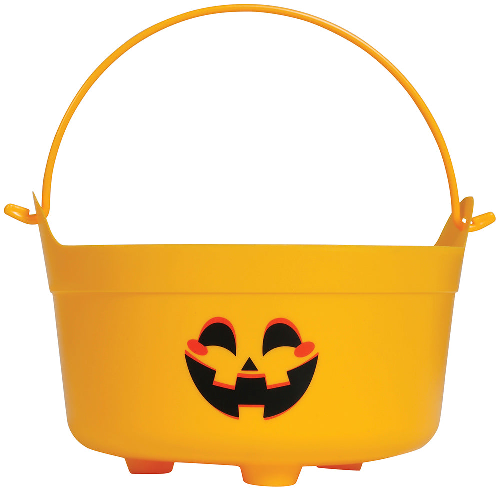 GP26492 – Hexen Kürbis Halloween Korb Süßigkeiten – Farbe: Orange, Schwarz