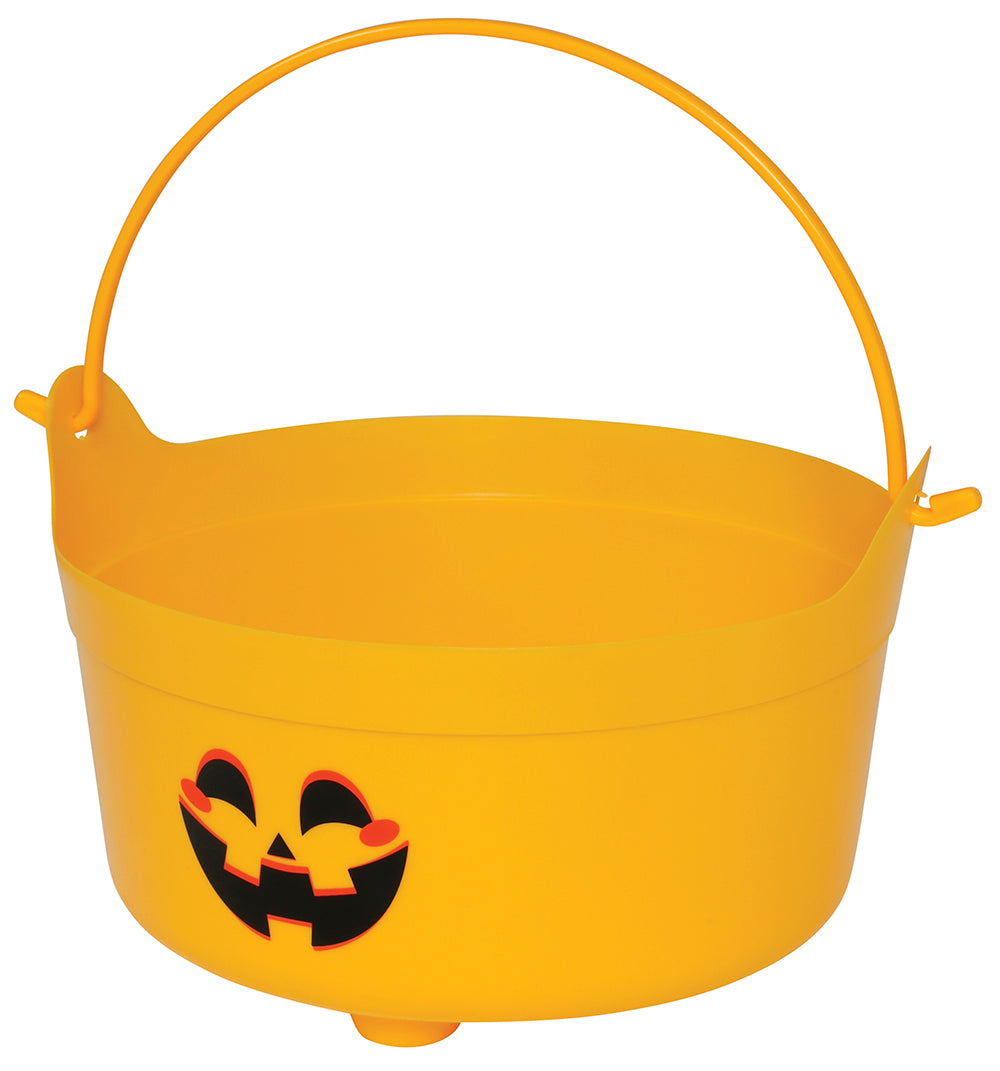 GP26492 – Hexen Kürbis Halloween Korb Süßigkeiten – Farbe: Orange, Schwarz