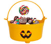 GP26492 – Hexen Kürbis Halloween Korb Süßigkeiten – Farbe: Orange, Schwarz