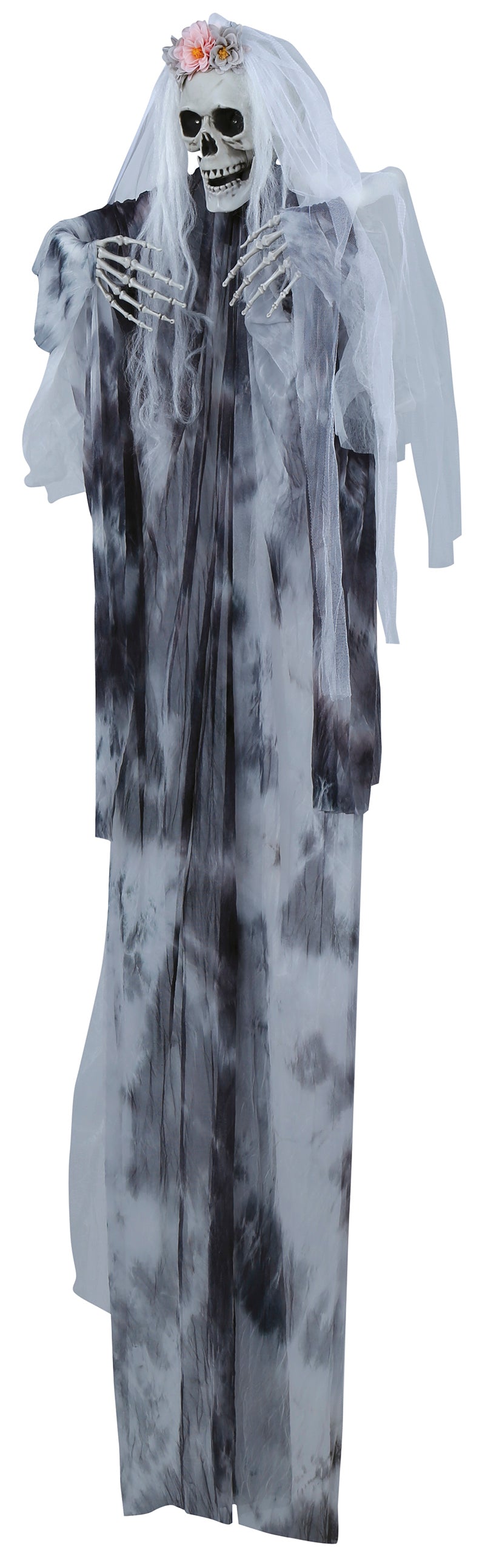 GP26511 – Skelett Halloween Hängefigur Braut Deko – Farbe: Grau