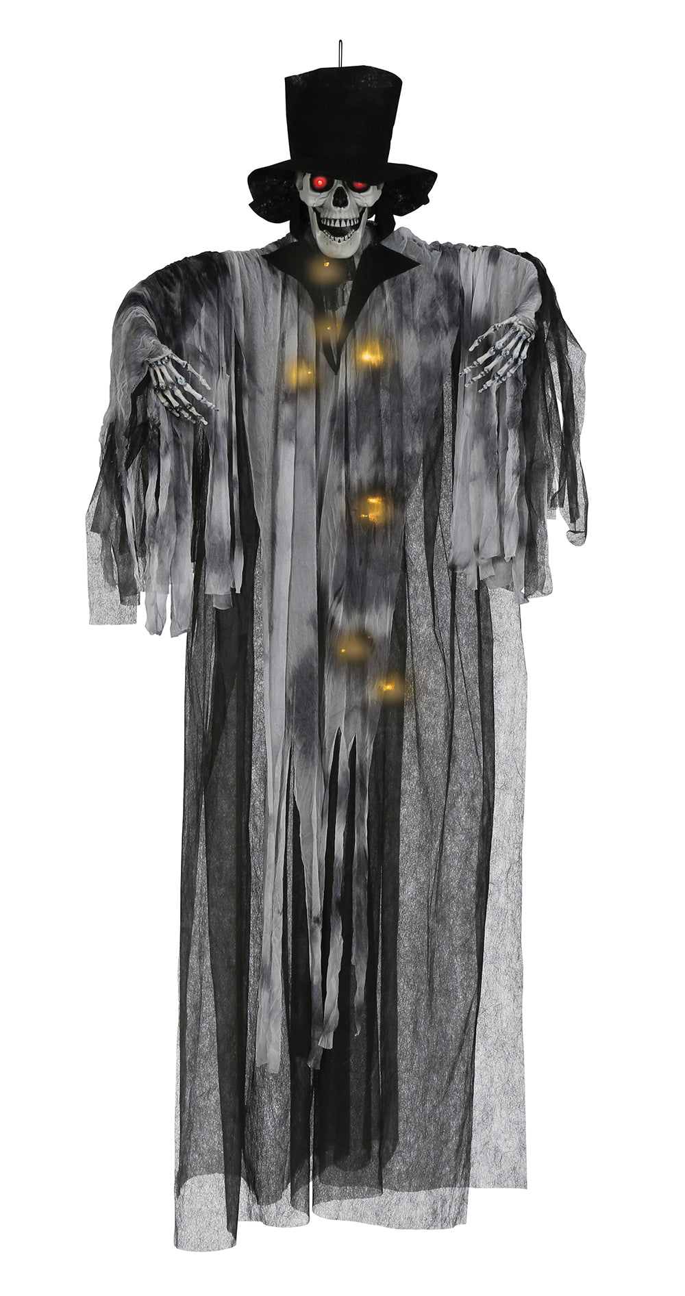 GP26512 – Skelett Geist Dekor Halloween – Farbe: Schwarz