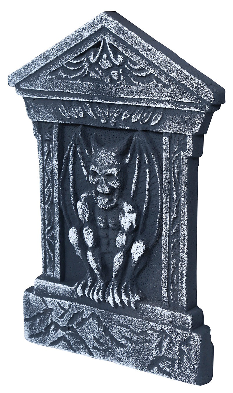 GP26590 – Halloween Grabstein Wasserspeier Skulptur – Farbe: Grau