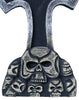 GP26591 – Halloween Grabstein Kreuz Totenkopf – Farbe: Grau