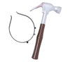 GP26605 – Halloween Scherzartikel Hammer Kopf Requisit – Farbe: Silber