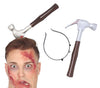 GP26605 – Halloween Scherzartikel Hammer Kopf Requisit – Farbe: Silber