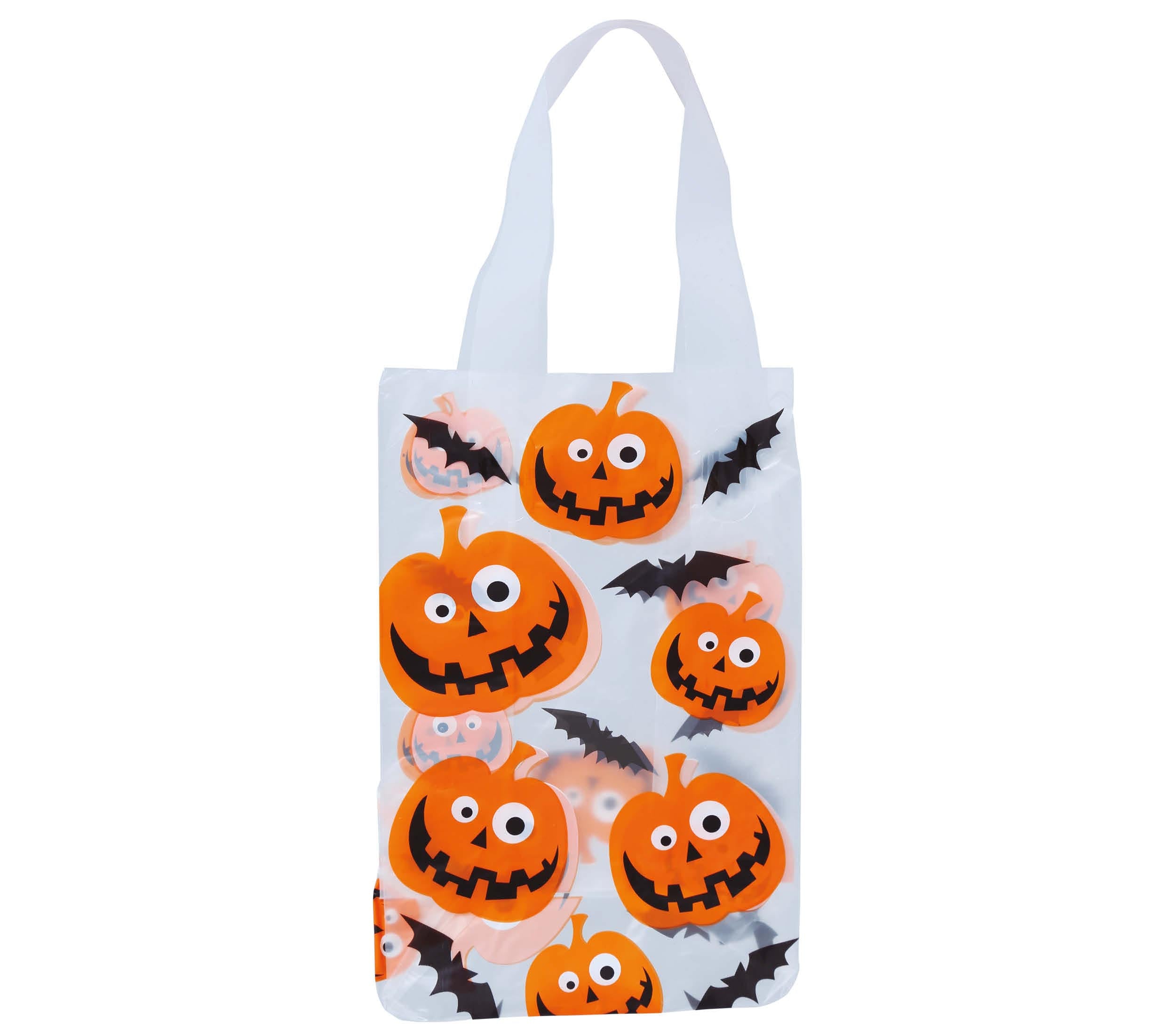GP26618 – Halloween Kürbis Tasche Gespenst Fledermaus – Farbe: Orange