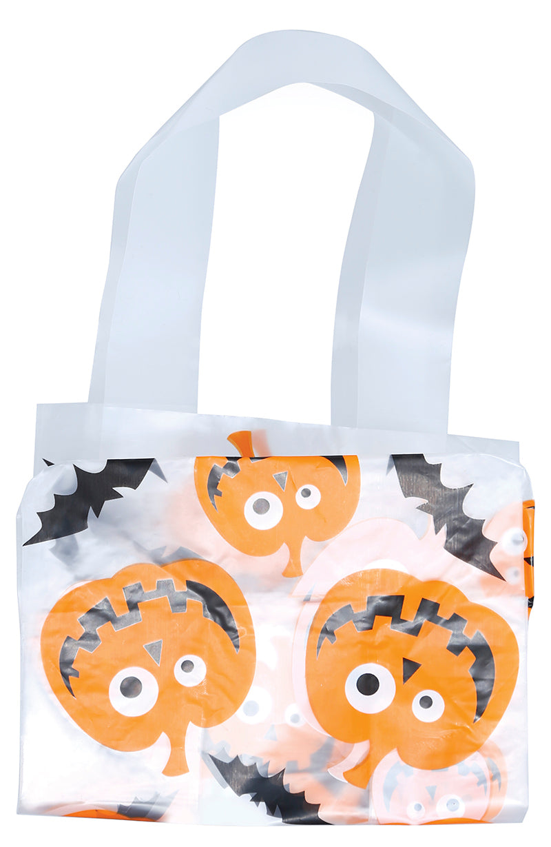GP26618 – Halloween Kürbis Tasche Gespenst Fledermaus – Farbe: Orange