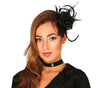 GP26635 – Halloween Haaraccessoire Schwarze Blume 19 – Farbe: Schwarz