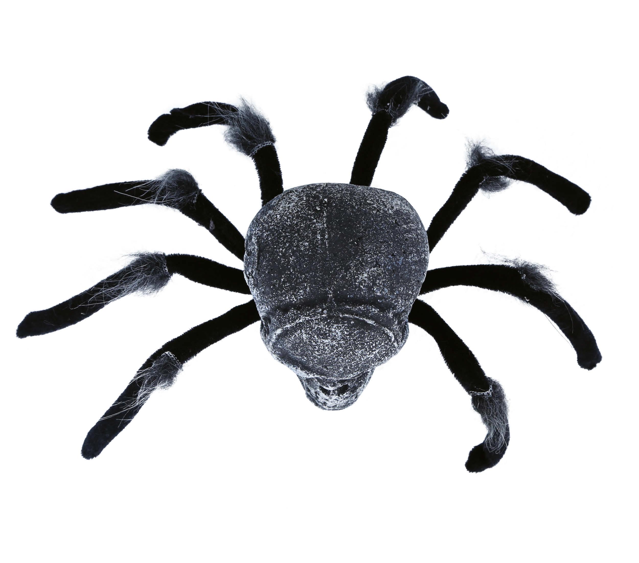GP26656 – Tier Spinne Schädel Halloween Deko – Farbe: Grau