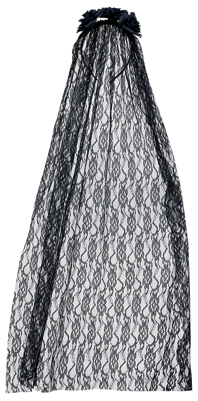 GP26674 – Tag Der Toten Blumenhaarband Mit – Farbe: Schwarz