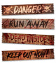 GP26685 – Halloween Fensterposter Skelett Warnung – Farbe: Mehrfarbig