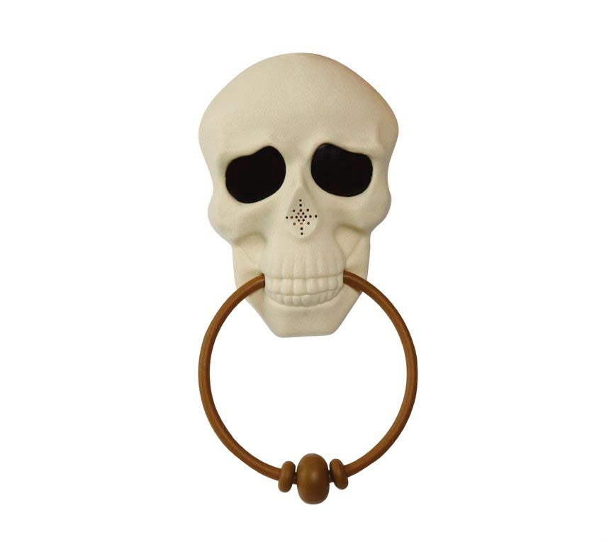 GP26693 – Skelett Türklopfer Schädel Halloween – Farbe: Beige