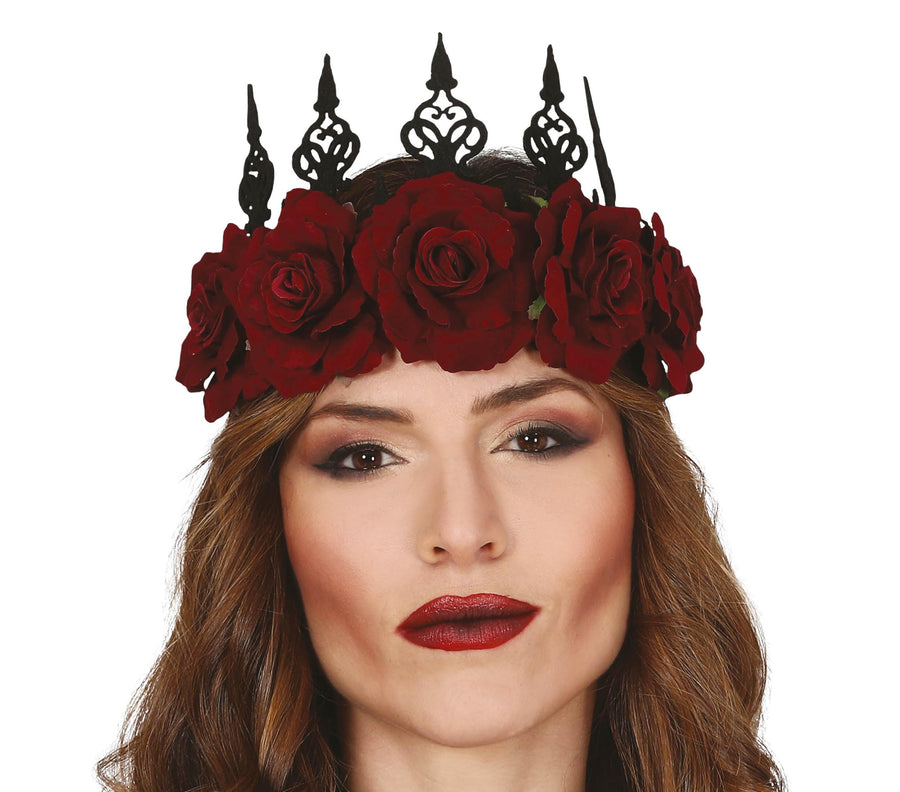 Rosenkrone für Damen mit roten Rosen