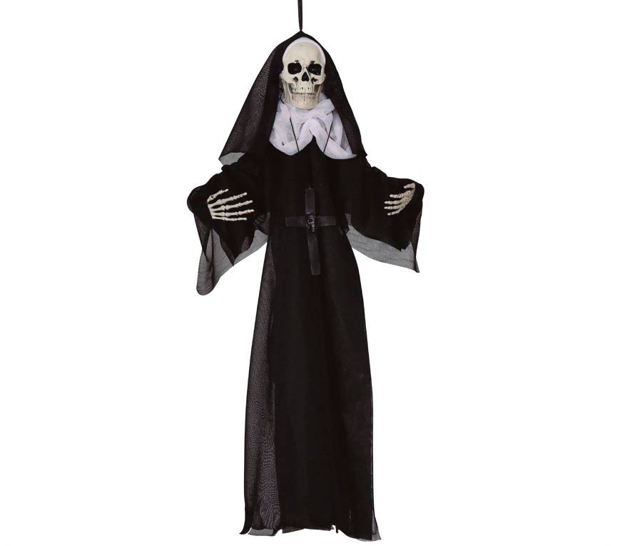 GP26735 – Skelett Nonne Spukfigur Halloween Dekoration – Farbe: Schwarz