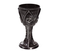 Totenkopf Kelch 19 cm schwarz Vampir