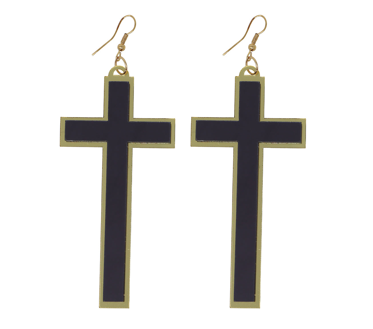 GP26766 – Religion Kreuz Ohrringe Halloween – Farbe: Schwarz