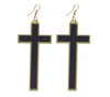 GP26766 – Religion Kreuz Ohrringe Halloween – Farbe: Schwarz