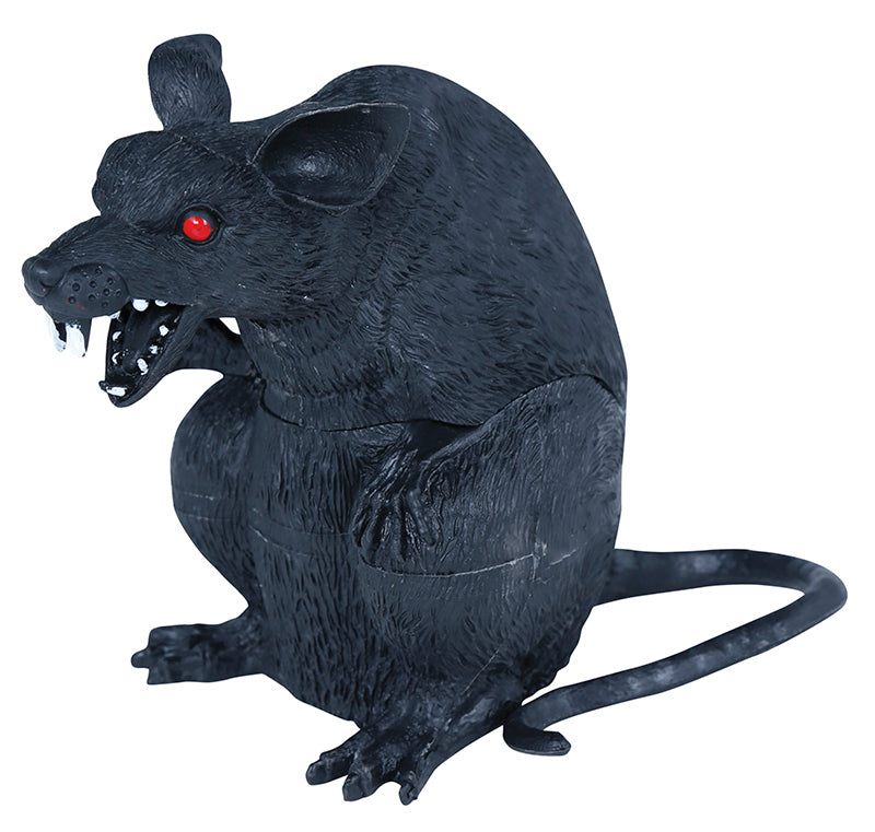 GP26773 – Halloween Dekofigur Gruselige Ratte – Farbe: Schwarz