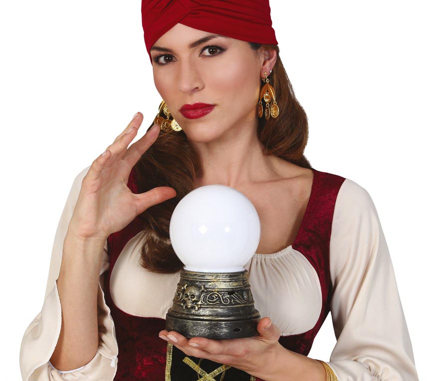 GP26775 – Halloween Wahrsagerkugel Mystische Kristall – Farbe: Weiß