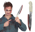 Blutiges Küchenmesser für Erwachsene 33 cm