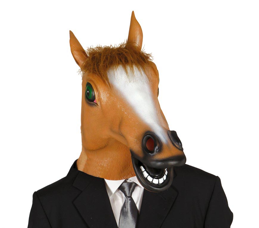 GP2677 – Tier Karneval Maske Pferd Humorvolle – Farbe: Braun