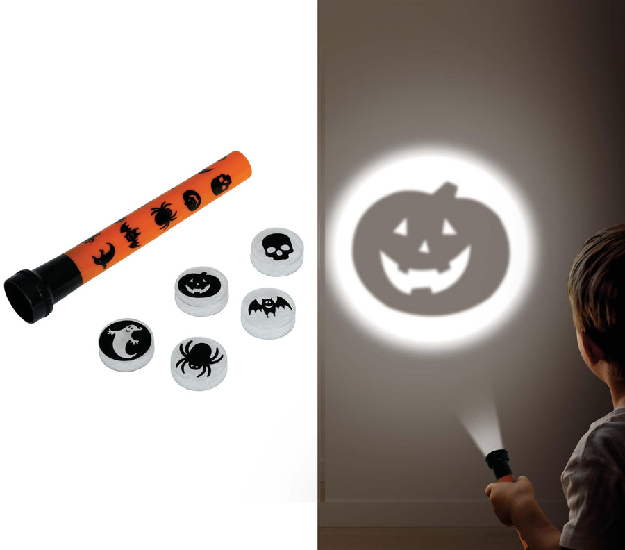 Halloween Taschenlampe mit Projektor 16 cm