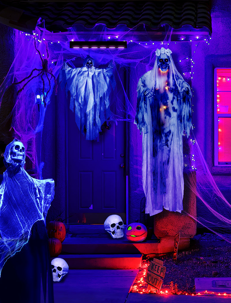 GP26804 – Halloween Grusellicht Dekoration Geister – Farbe: Schwarz