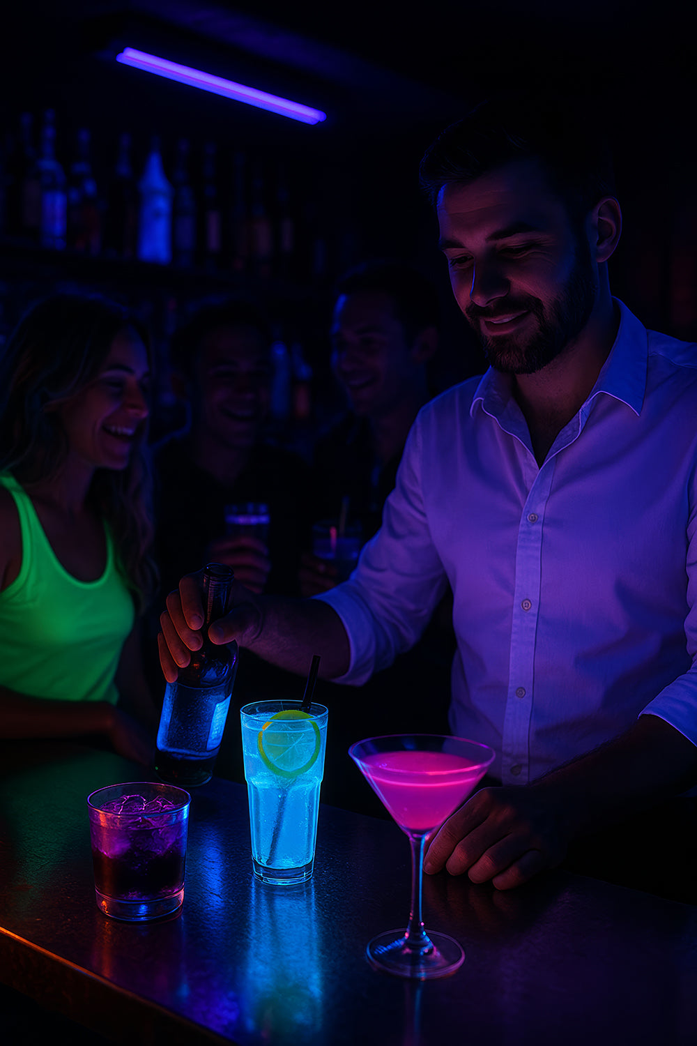 GP26804 – Halloween Grusellicht Dekoration Geister – Farbe: Schwarz