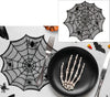 GP26822 – Halloween Spinnennetz Tischdeko Spitze – Farbe: Schwarz