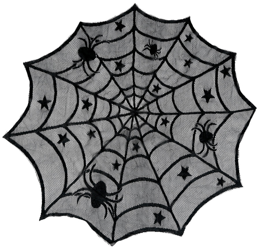 GP26823 – Halloween Spinnennetz Dekoration Tisch – Farbe: Schwarz, Ansicht 2